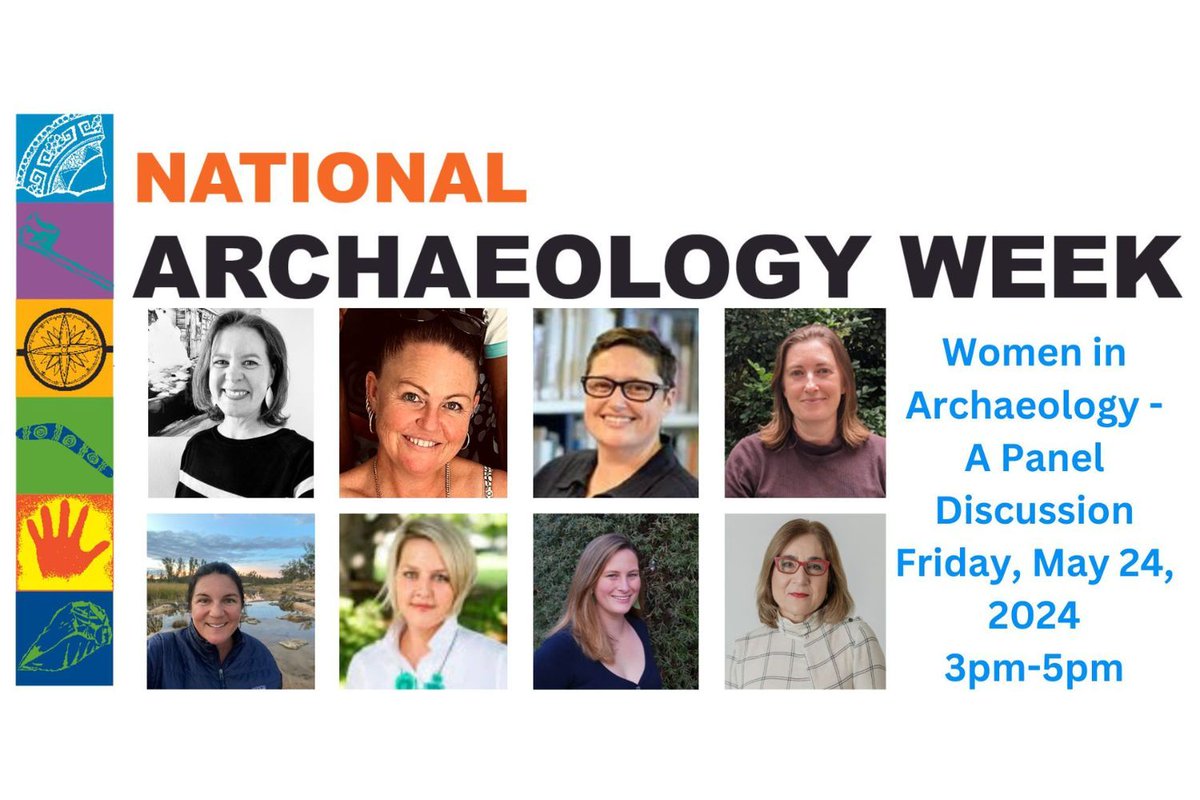 Women in Archaeology – A Panel Discussion on Friday, May 24, 2024 from 3-5 PM
at the Chau Chak Wing Museum in Sydney. Full details and the registration link are available on our website: buff.ly/4aM1S7I #2024NAW #AustralianArchaeology #WomenInArchaeology