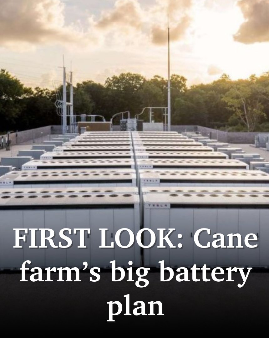 A new big battery build proposed for a privately-owned cane farm west of Mackay could power up to 30,000 homes each day and cut electricity prices. 📍See the plans ➡️ bit.ly/4doaPFQ