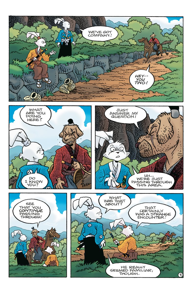 'Usagi Yojimbo: The Crow #1 feels like a warm, welcoming hug, giving readers a tale that’s both familiar and like coming home, but always willing to keep you off as off kilter as Yukichi does Usagi.'-@FreakSugar 

Full review: bit.ly/3WGwR11

Issue #2 launches next week!