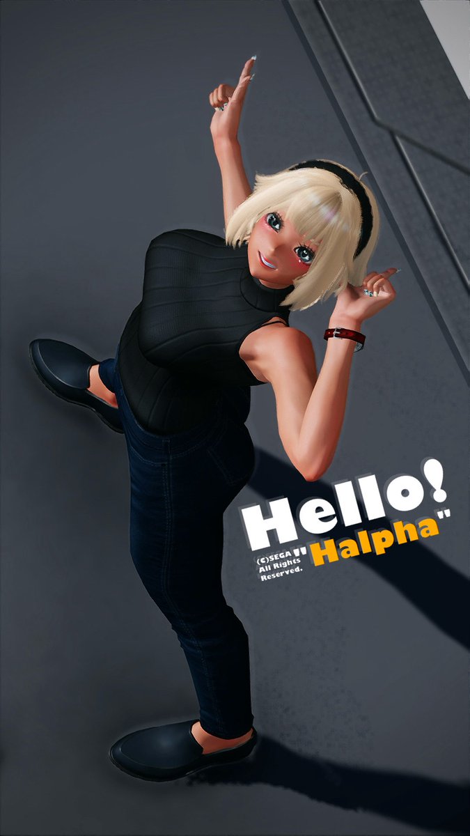 Hello! 'Halpha' 
Today is PSO2 day! Let's have fun!✨

#PSO2GLOBAL 
#HelloHalpha