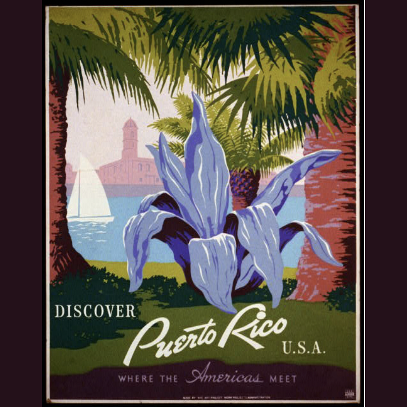 May's #FeaturedPoster celebrates #PuertoRico and #flowers too!  Learn more about this and other posters and buy reproductions that support our research work at l8r.it/QnWD
#wpa #WPAPosters #1930s #1940s #screenprinting #posters #newdeal #vintage #history