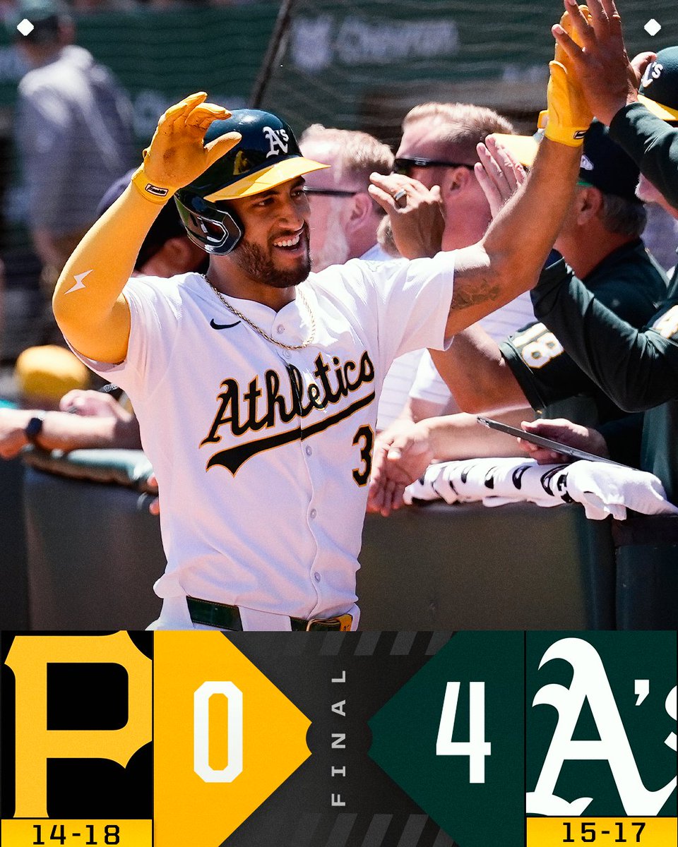 The @Athletics complete the sweep with a shutout!