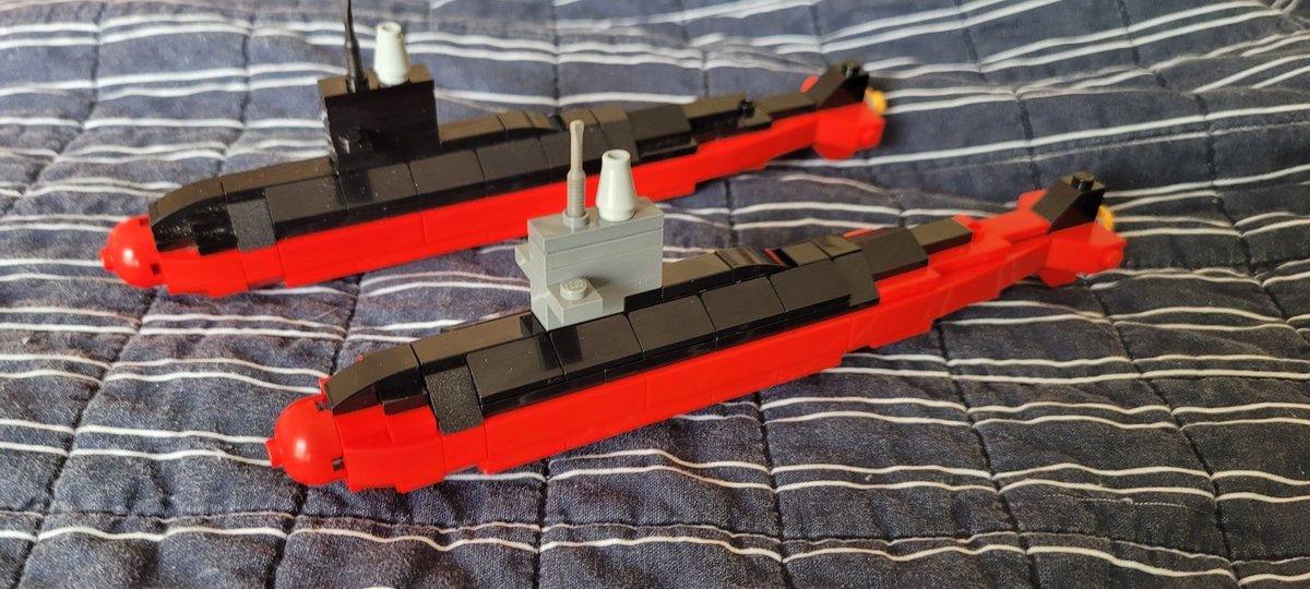 My model of USS Skipjack is now joined by her sister USS Scorpion.