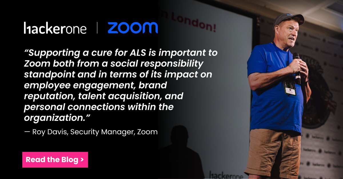 In honor of #ALSAwarenessMonth, HackerOne has partnered with @Zoom to select @everything_als as the #hackforgood donation option for the month of May. Read our latest blog to learn how to contribute. bit.ly/4aXqVEN