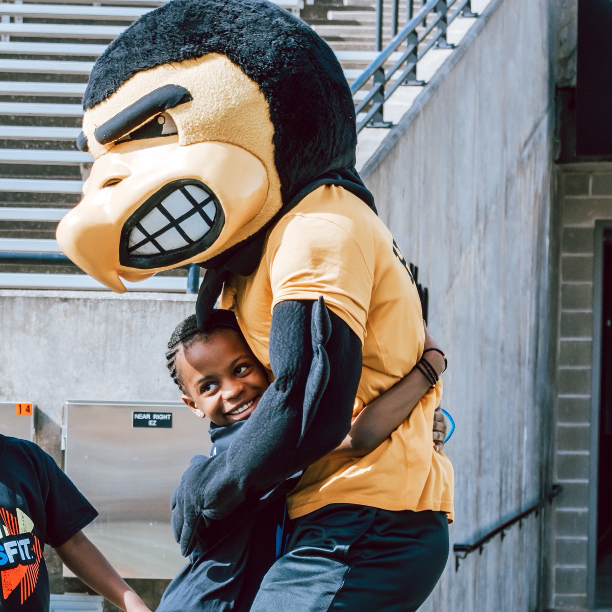 Shout-out to @HyVee for once again hosting our 3rd grade students at Kinnick Stadium for their Kids Fit event. It's always a joy to witness the smiles and pure delight on every face. Thank you for making today possible!