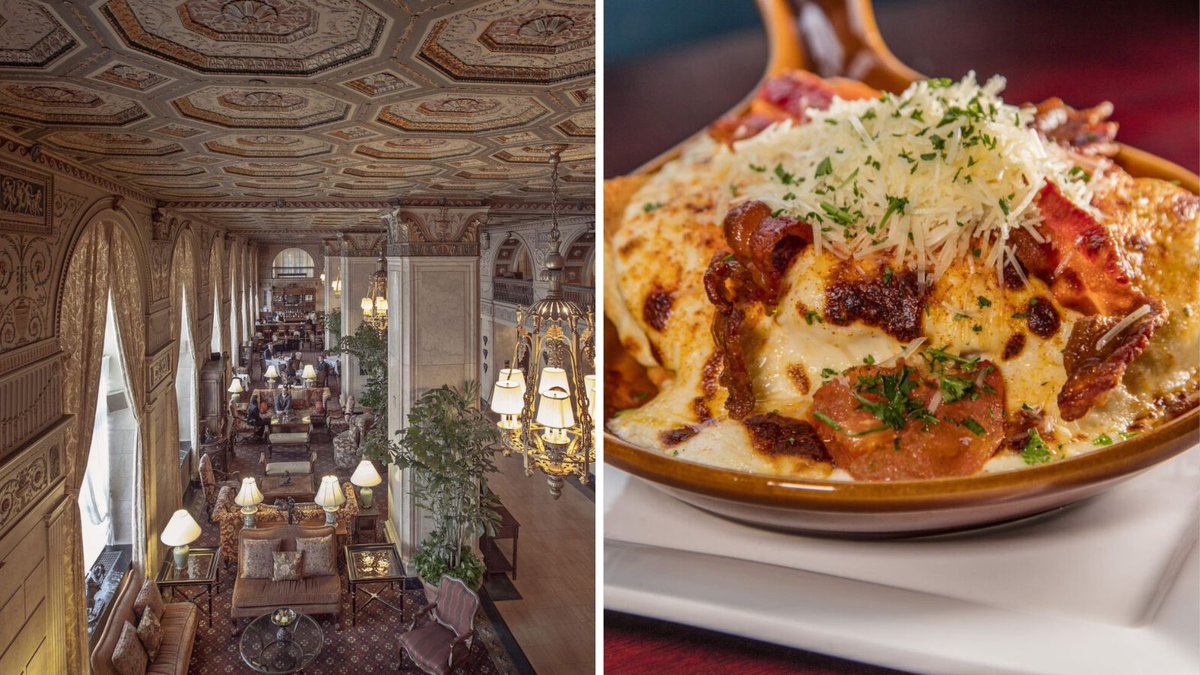 Louisville’s Brown Hotel brims with history, glamour, and Hot Brown sandwiches. More on the iconic property, which is decking its halls in Derby style this weekend: ow.ly/wBhq50Ru0BU