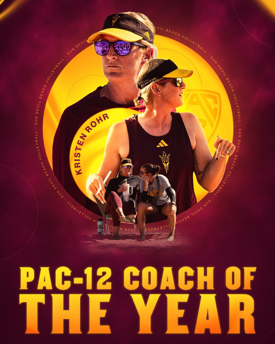PAC-12 COACH OF THE YEAR 🫡 In her first season with the Sand Devils, @kristenbatt is the conference coach of the year, our first in program history‼️ #SandDevils /// #ForksUp