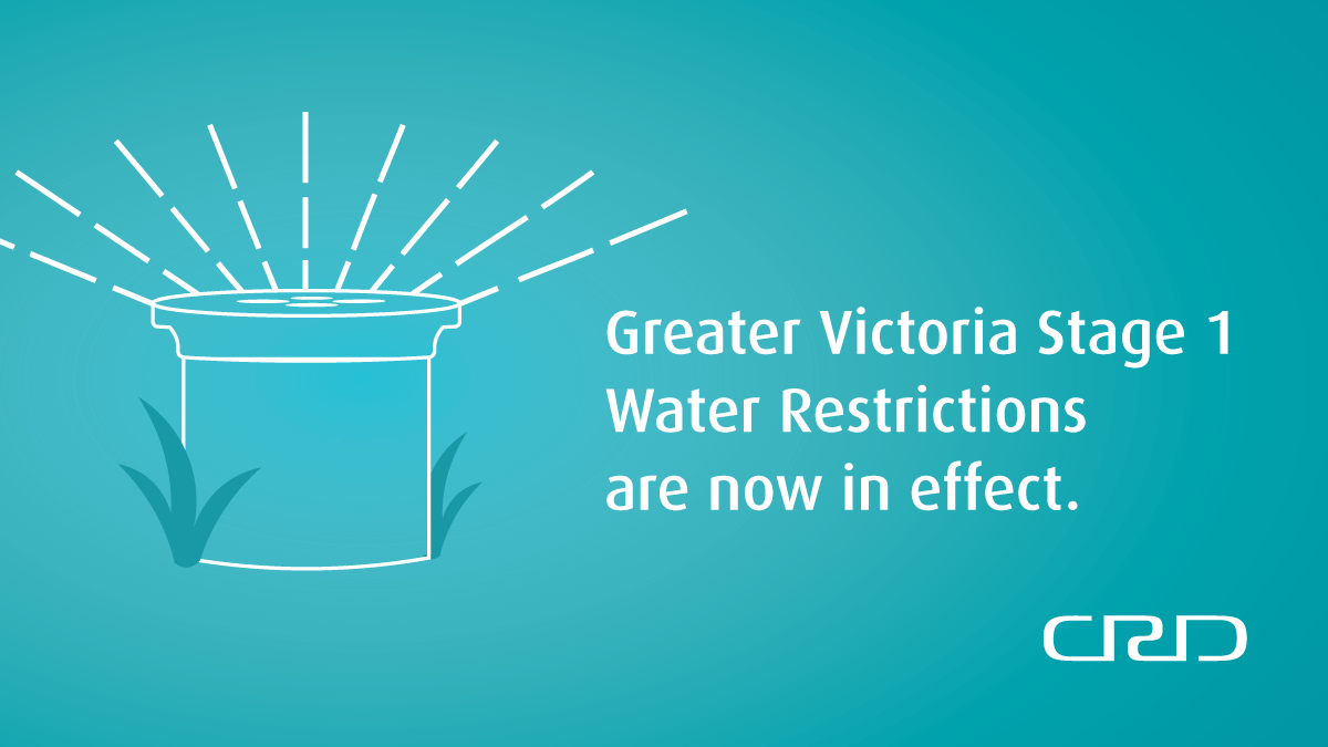 Stage 1 Water Restrictions are now in effect. This year, there are changes to the water conservation bylaw no. 4099 for timed/automatic irrigation systems. Learn more at crd.bc.ca/water