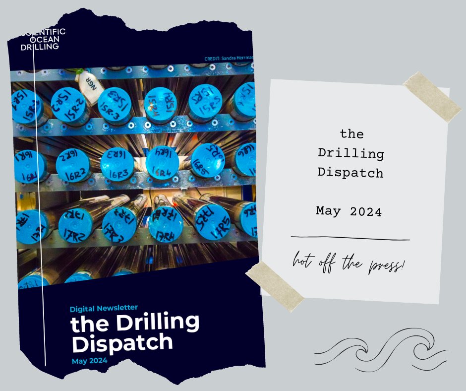 Hot off the press and just in time to get you through another hump day, here's the latest issue of the Drilling Dispatch! Read the issue - mailchi.mp/ldeo/drilling-… Read them all - usoceandiscovery.org/newsletter/ Never miss another - eepurl.com/btnWJL