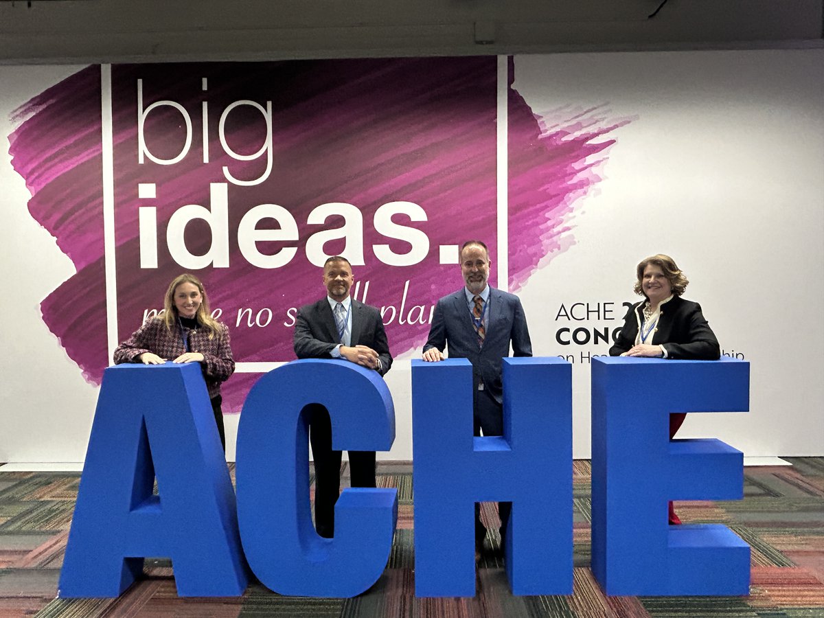 Several Ballad Health leaders journeyed to Chicago to present the story of reopening Lee County Community Hospital during the 2024 American College of Healthcare Executives (ACHE) Congress on Healthcare Leadership. Learn more: balladhealth.org/news/reopening… #balladhealth @ACHEConnect