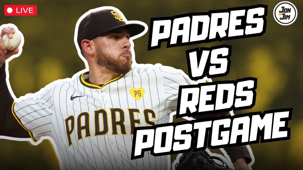 We’re underway! - Can #Padres get series win vs Reds? - Brian Kenny with the WORST take ever - The Wrap - Mike Shildt postgame - Train Wreck Radio - Jim’s backpage 📺 youtube.com/live/PGZVXrch3… 📱 SportsSD.com/listen