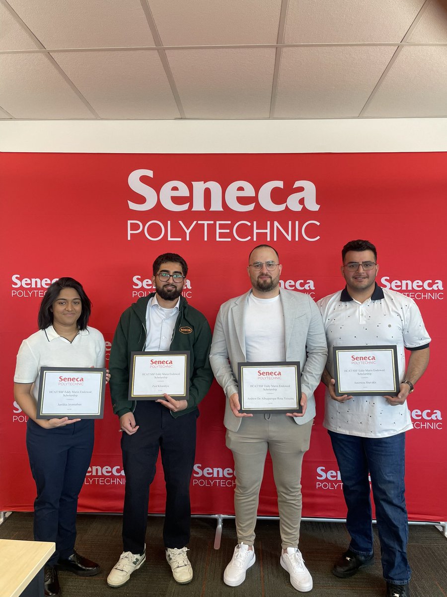 senecasecet's tweet image. Celebrating the 2024 HCAT/SSF Eddy Marin Endowed Scholarship awards!🎉
Congratulations to all the recipients. We are very proud of you! 👏🏻 
 #senecaproud #senecapolytechnic #HCATscholarship #challengeaccepted #challengeaccomplished