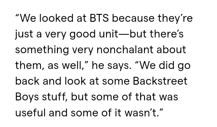 “We looked at BTS because they’re just a very good unit—but there’s something very nonchalant about them, as well,” - Nicholas Galitzine