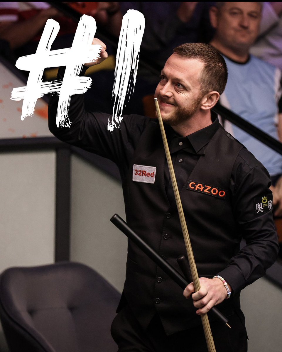 Northern Ireland has ANOTHER World Number 1 @pistol147 … take a bow son! #MarkAllen #Snooker