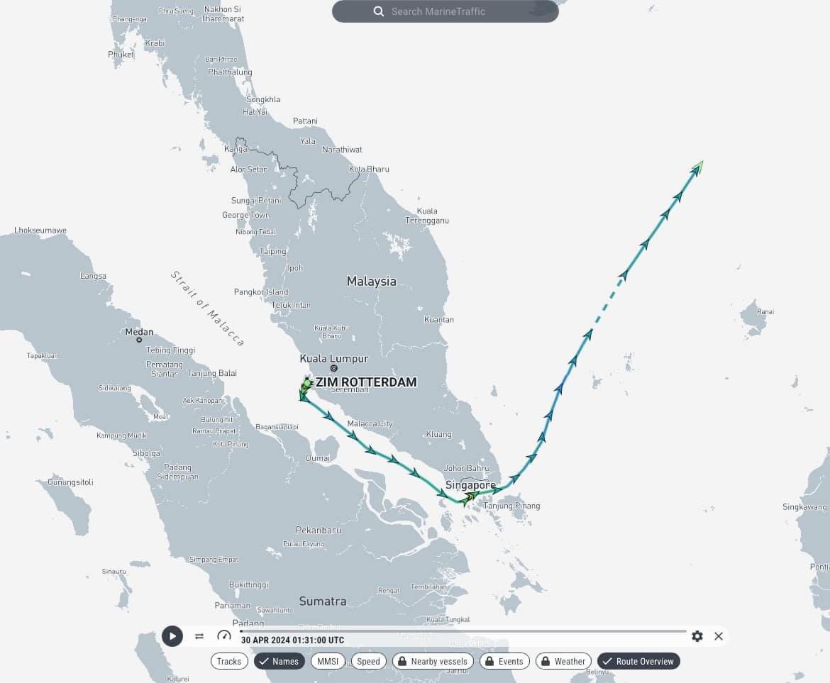 GEMPAR!!! Malaysia Masih Teruskan Hubungan Dagang Dengan Is Not Real?

Pada 20 Disember 2023, PMX kata kapal Is not Real disekat dari berlabuh di Malaysia. 

Hasil semakan aku melalui aplikasi marine traffic mendapati kapal ZIM Rotterdam yang dimiliki oleh syarikat Is not Real…