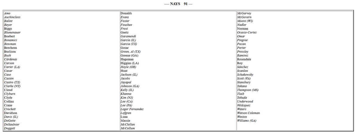 TY to the 91 Representatives (70 Democrats and 21 Republicans) who voted against an unconstitutional bill attempting to criminalize protests against Israel on college campuses. clerk.house.gov/evs/2024/roll1…