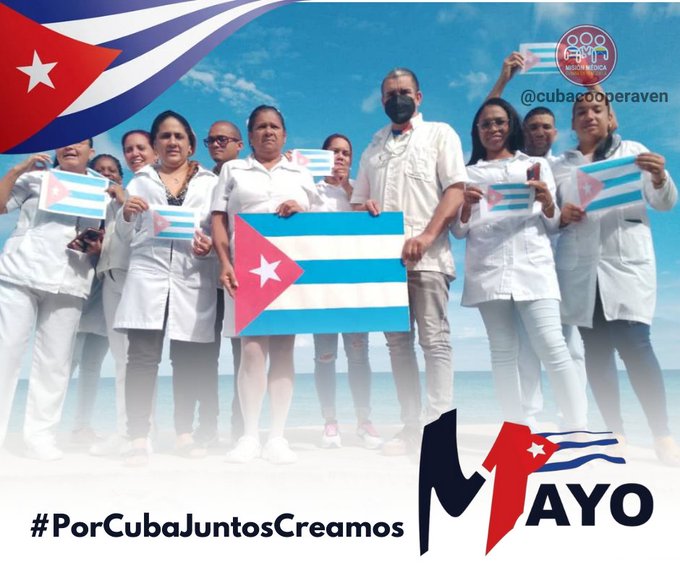 #CubaPorLaRevolución 
#CubaCoopera
#CubaPorLaVida
#YoSigoAMíPresidente 
#PorCubaJuntosCreamos
#Eva