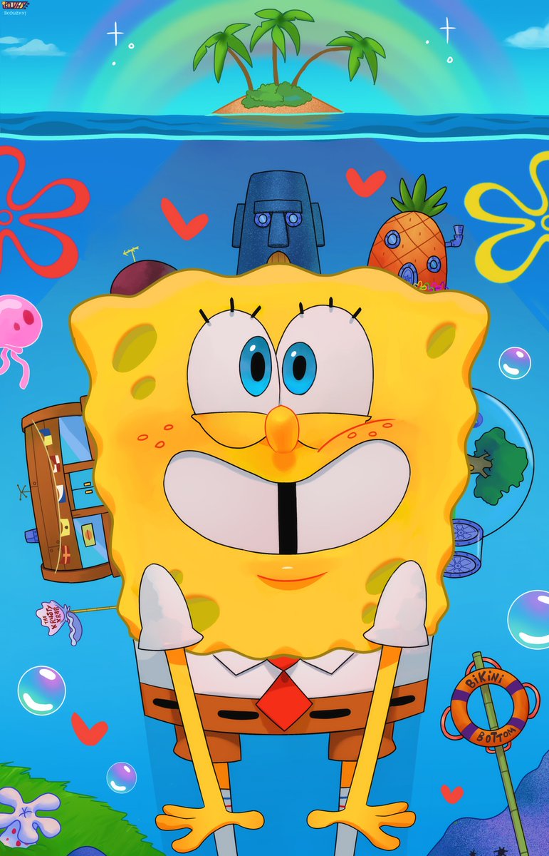 💛Squareworld🧽 Happy 25th Spongebob :')