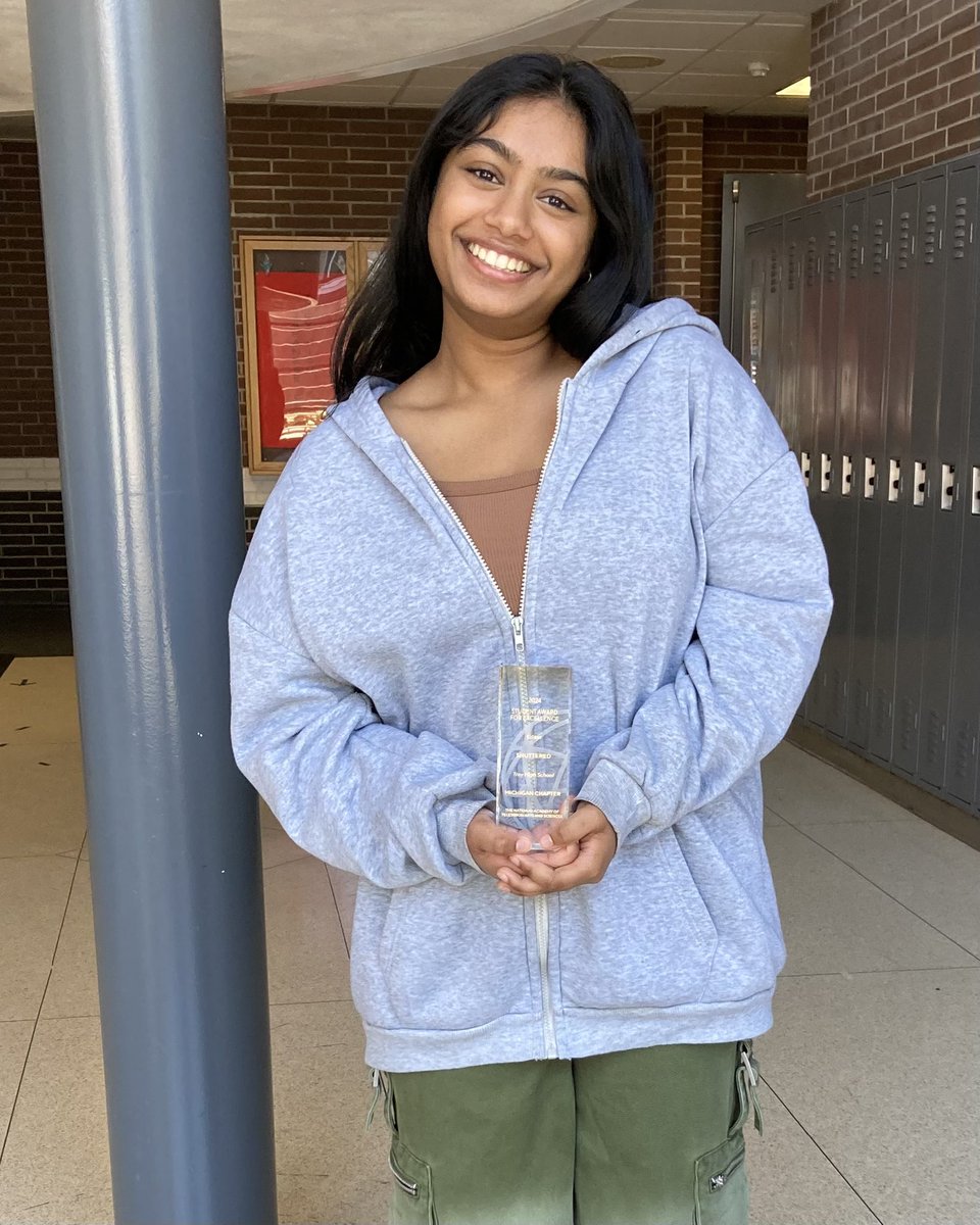 Big congrats to our @NATASMichigan Student Production Award winners and nominees! Simmi Sharma won for Commercial for her “Footloose Trailer”. Akshaya Rachamadugu took home a win in Editing for her short film “Shuttered”. Proud of so much quality work this year! @troy_colts