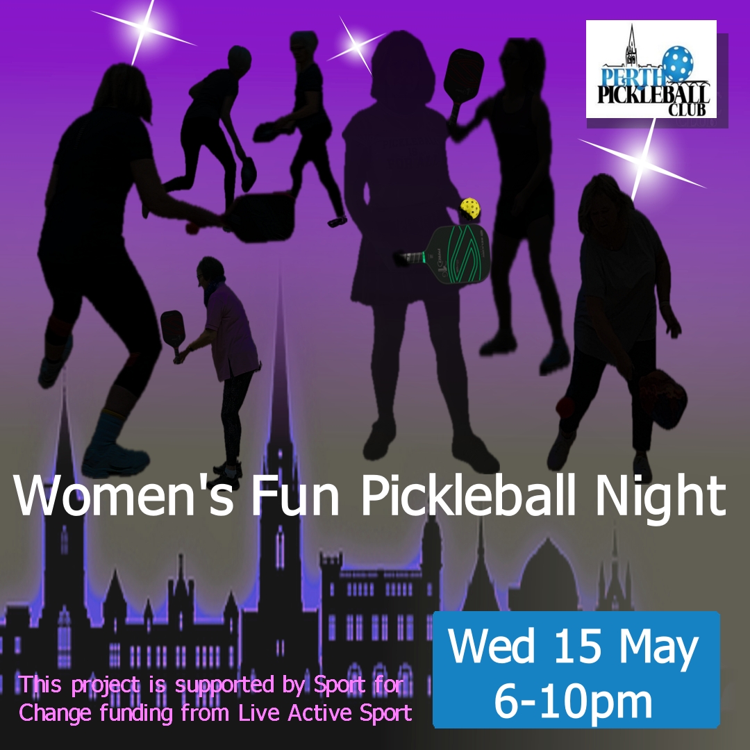 💥 SOLD OUT!!!! 💥
Looking forward to a fantastic evening of pickleball fun - thanks to Live Active 'Sport for Change' funding which supported this project

#pickleball #pickleballscotland #pickleballengland #liveactiveperth #SportforChange #womeninsports #strongercommunities