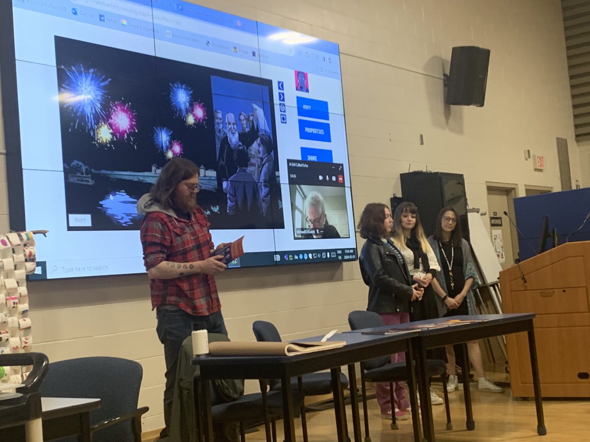 goddard_dorothy's tweet image. A Girl Called Echo by Katherina Vermette was created with support from @EcoleKelvinHS  students, @WinnipegSD teachers, @MichaelQ_Lynx of LYNX and for the funding from @CanCodeToLearn A message from the students  “Share this learning it needs to be heard.”