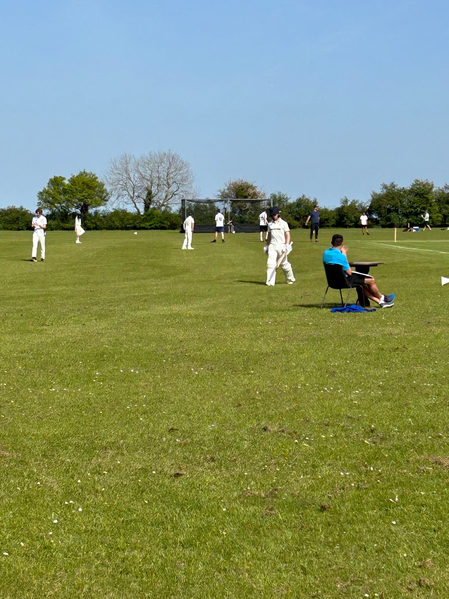 So good to have cricket back in Saxlingham. The sun shone as we hosted an excellent Norfolk u15 State School match - @lshsnews beat @FraminghamEarl, helped by an unbroken 140 run partnership between Saxlingham’s Sam J & Sam B, followed by our first youth training session and BBQ