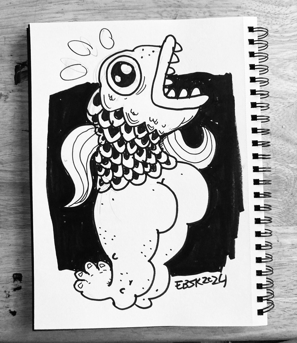 #mermay #humpday reverse mermaid! 9x12 marker sketch. 

#mermaid #edbot5000 #eb5k  #myth #fish #characterdesign #illustration #mermaidart #drawing  #mythicalcreatures #folklore #mermay2024 #reversemermaid