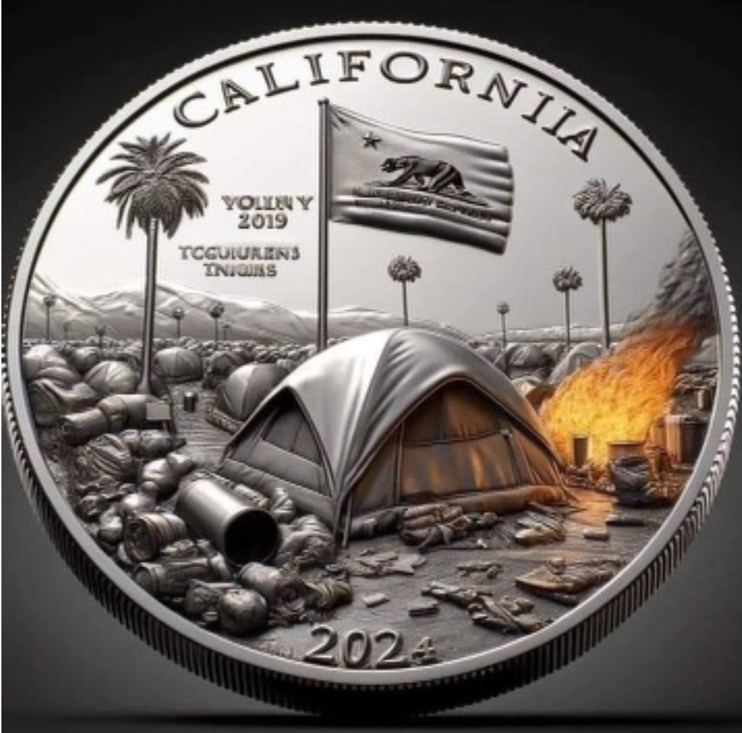The U.S. Mint should release this as the 2024 California state quarter, which under the Biden administration would eventually be worth a big ole shiny penny😆