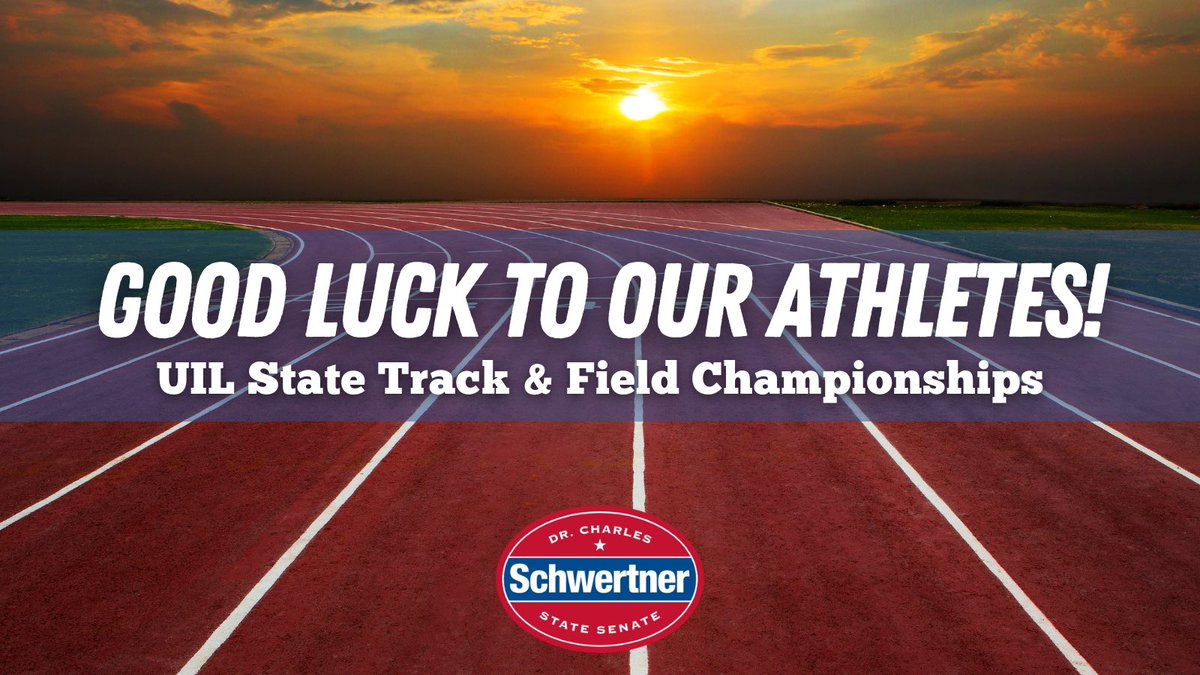 Tomorrow through Saturday, student athletes from all across the district will compete at the UIL State Track and Field Championships. Congratulations to all our track and field athletes for advancing to State, and good luck! #txlege