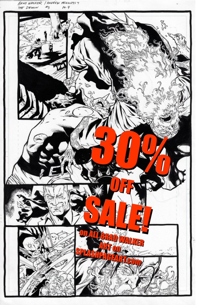 Trying a different approach to get posts seen. I’m extending my art sale till May 31st! Lots of cool pages left like this Demon one! I’m hesitant to post a link and have this buried by Musky cause I don’t give him a taste.