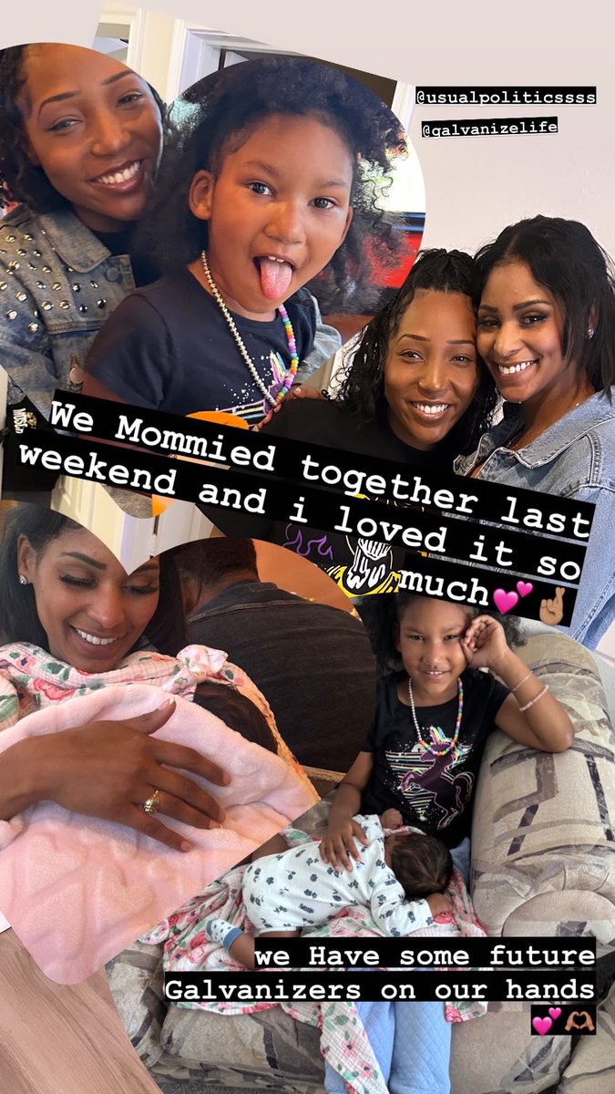 When your GALvanizers and their sweet babies start GALvanizing♥️ I never get tired of seeing boot camps leading to bridesmaids, Godmothers, mom play dates - and life long friendships. Thank you for GALvanizing so meaningfully, @SportsBae__ & Janell Helton🧡#FutureGALvanizers