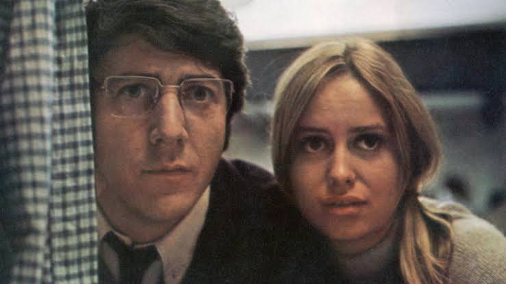 #DustinHoffman and #SusanGeorge in the thriller movie Straw Dogs (1971), directed by Sam Peckinpah.