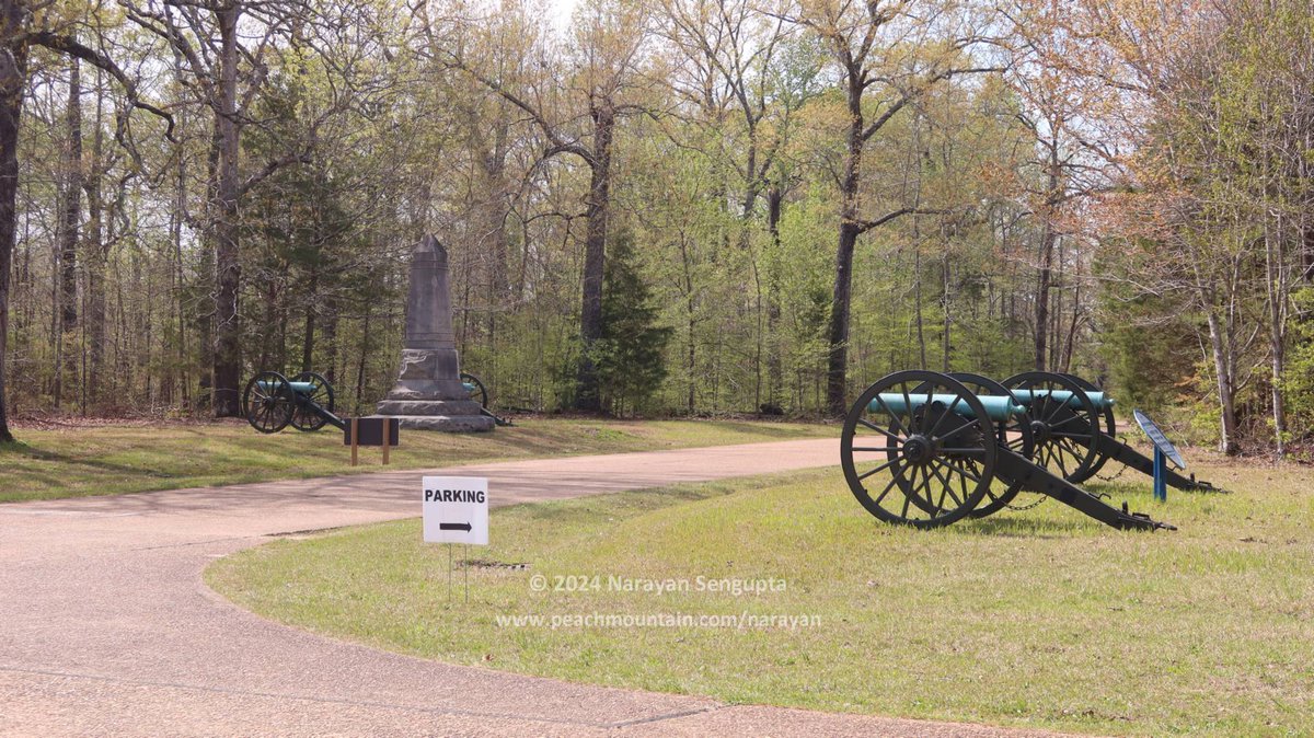 Civil War-era #earthquake #Civilwar #nationaldivorce #slavery trend this Hump Day: Shiloh National Military Park has a VERY IMPRESSIVE 221 original Civil War-era cannons + two replica 32 pounder naval cannons. All sit on aluminum or iron reproduction carriages!