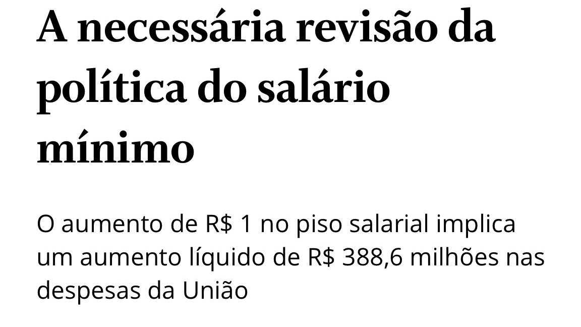 Praguejar contra a valorização do salário-mínimo com utilização ou não do economês é só um artifício técnico para se opor ao elemento básico de uma civilização sadia - a dignidade humana. É naturalizar pobreza e frear ascensão social sob a crueldade de ver gasto onde há vida.