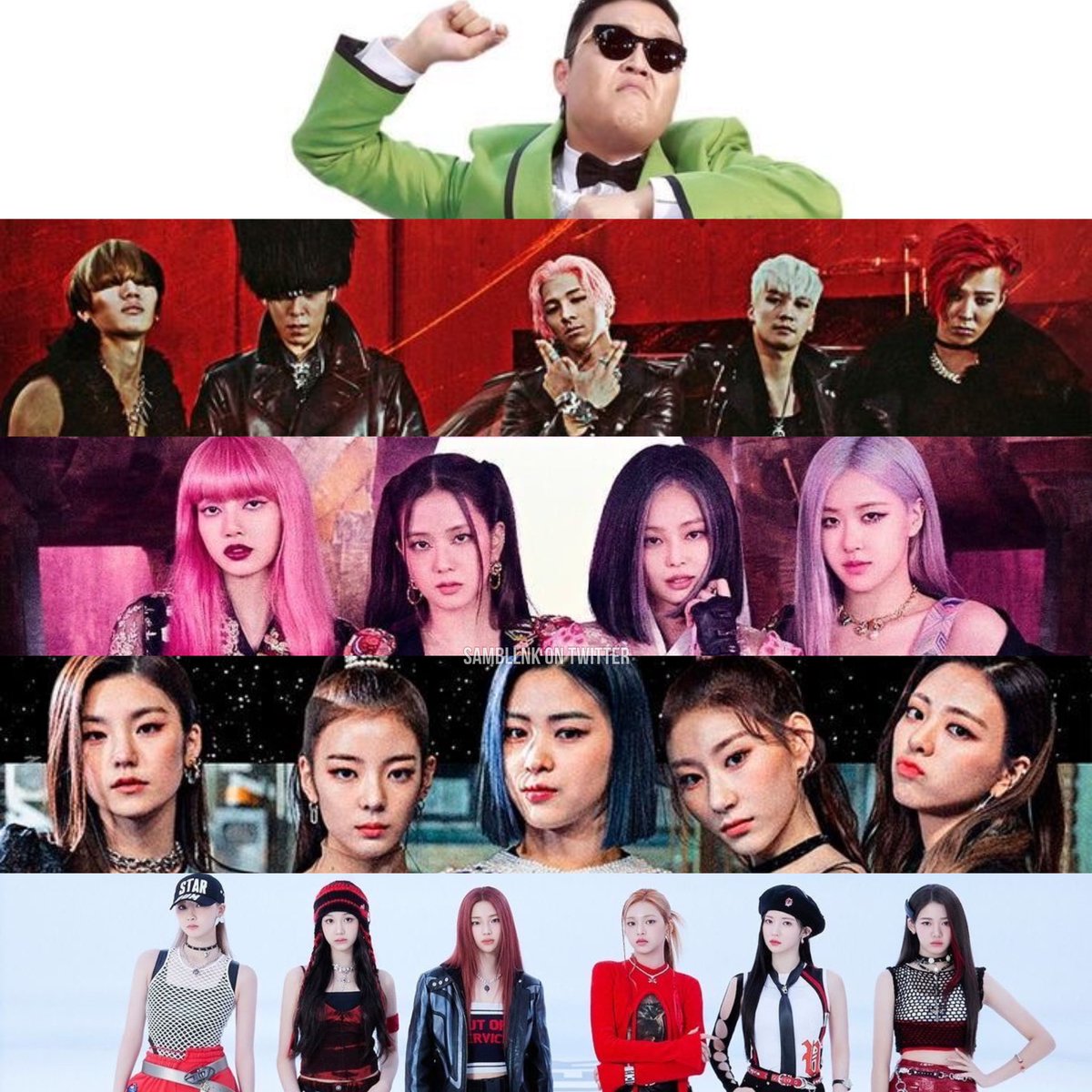 📊Most streamed song from each K-Pop generation (YouTube Music+Spotify):

1st Gen: Gangnam Style (8,7B)
2nd Gen: BANG BANG BANG (1,1B)
3rd Gen: How You Like That (4,9B)
4th Gen: Wannabe (1,2B)
5th Gen: BATTER UP (523M)