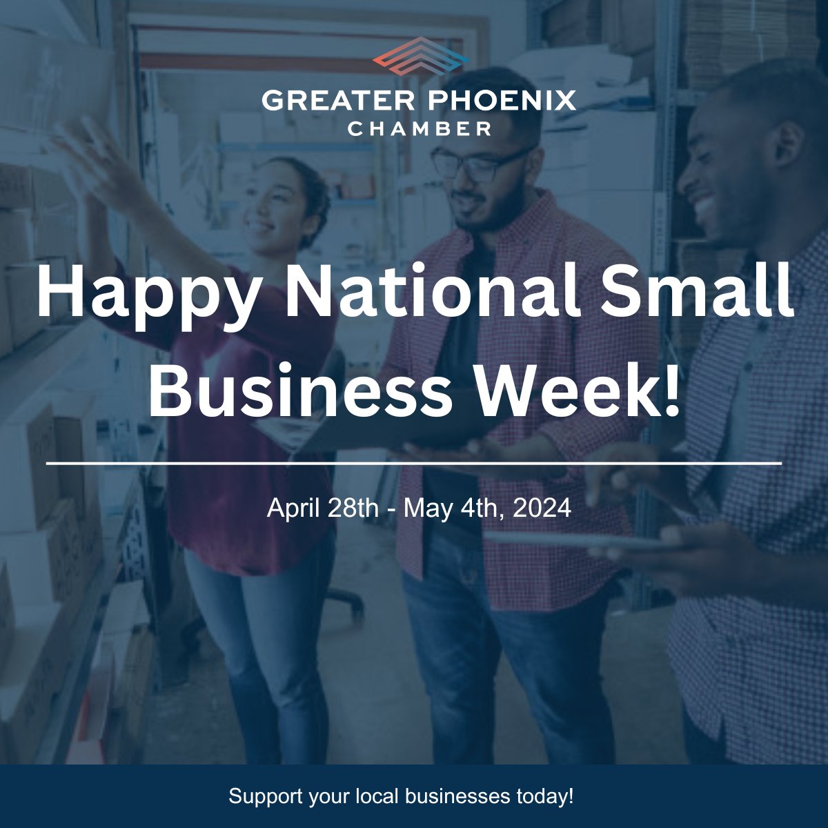 Happy National Small Business Week! This week, we celebrate the entrepreneurs of our community who have brought new ideas to life and who play an instrumental role in growing our economy. Get out there today and support your local small businesses! #SmallBusinessWeek @SBAgov