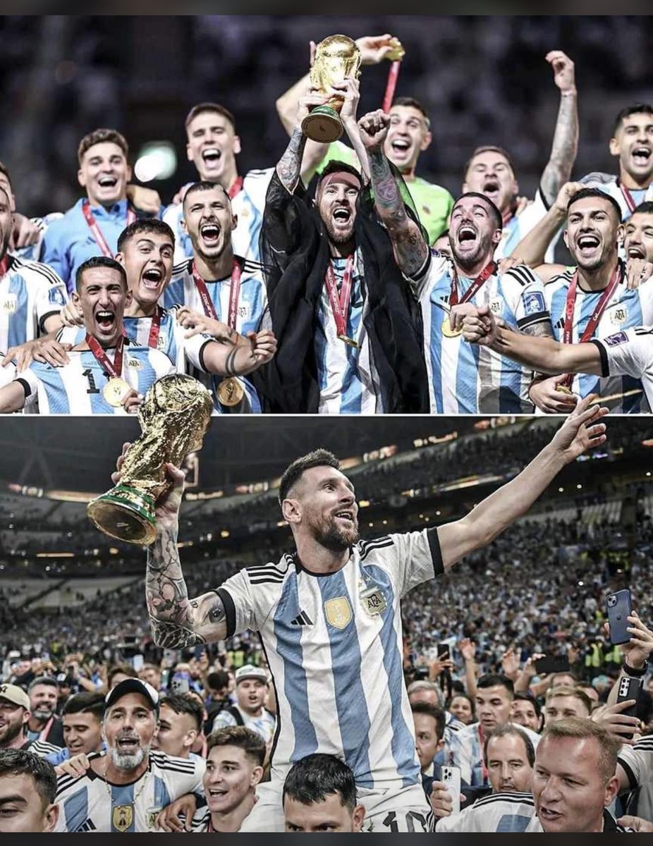 completed football 500 days ago, forever thankful! 🤩🇦🇷💙🤍 #Qatar2022 🥇