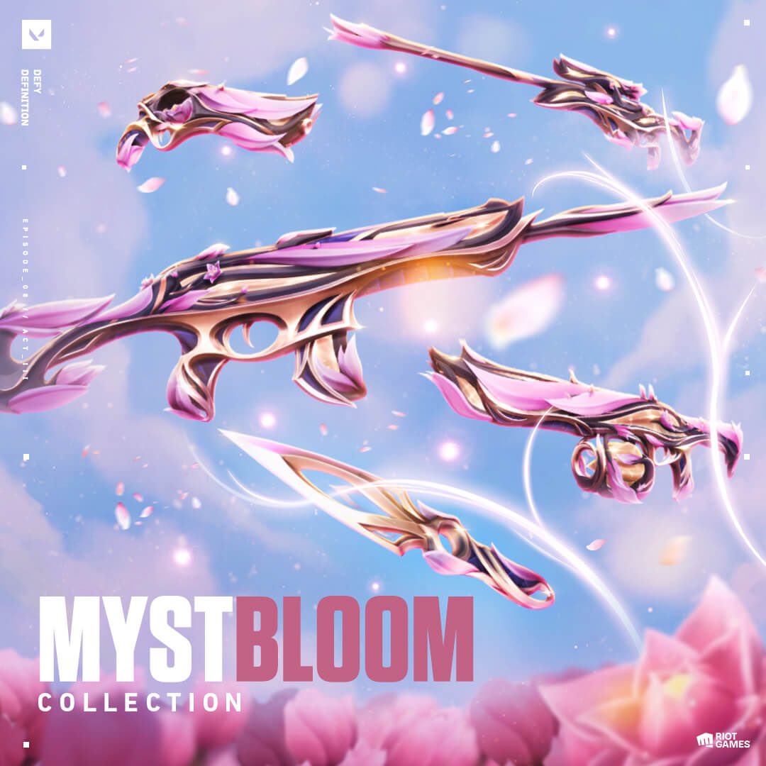MYSTBLOOM BUNDLE GIVEAWAY!🌸 

How to enter:   

- Like & retweet this post 
- Follow @papxrclip 
- Tag a friend  

Winner announced on May 8th! #VALORANT