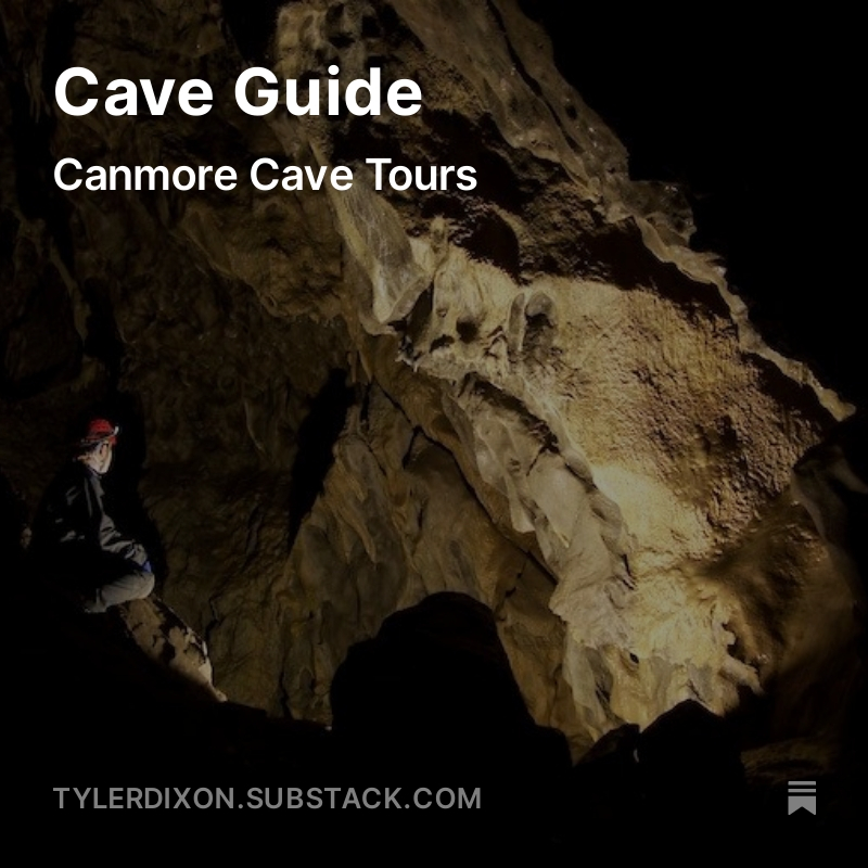 Now on @SubstackInc discover the thrilling lifestyle of a Cave Guide as you descend into Rat's Nest Cave with @CanmoreCaveTour! tylerdixon.substack.com/p/cave-guide #WildJobs #Caving #Caves #Spelunking #Canmore #BowValley #CaveGuide #Guiding #Alberta #ExploreAlberta