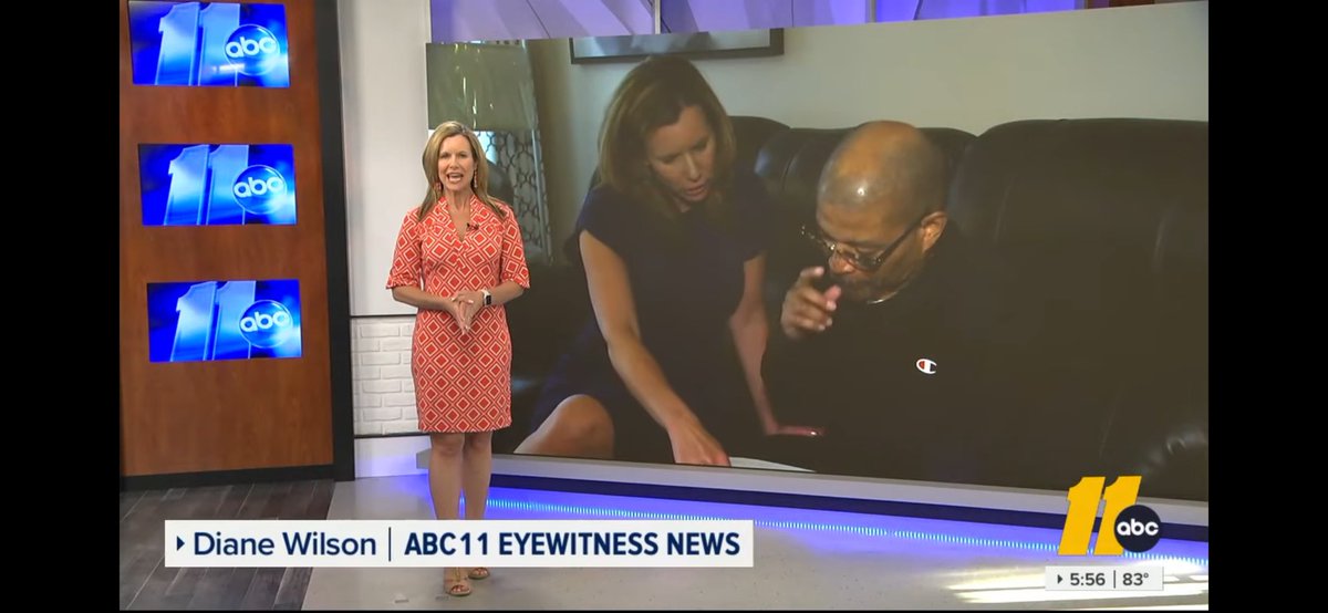 EJVelazquez7's tweet photo. Enjoying my other day off with the folks and nice hospitality @ABC11_WTVD! This is my other favorite station to watch and enjoy and still of course with the @ABCNetwork and @Disney family! Hoping to see you guys again at 11pm! 💙💛💙💛🫶🏾😀 #ABCAllAround https://t.co/mKrf9TzmdJ