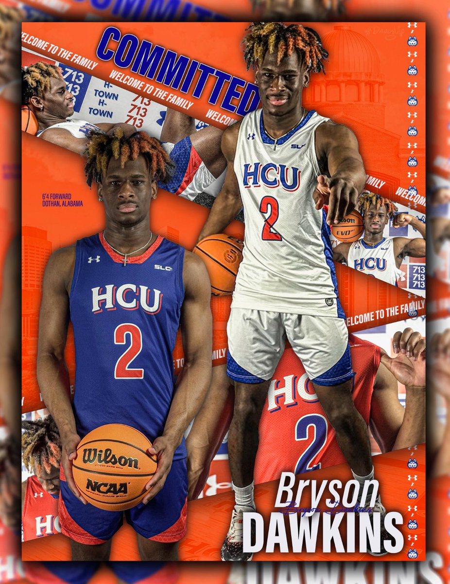 Houston Christian let’s do it!!🧡💙🤍 #Committed #dawgsup