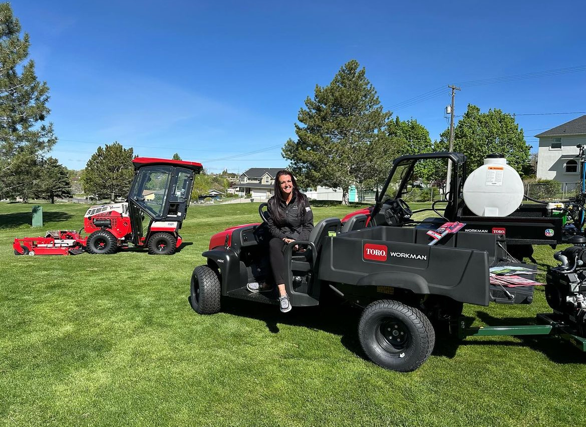 Putting the work in with a Ventrac and a #Toro Workman!