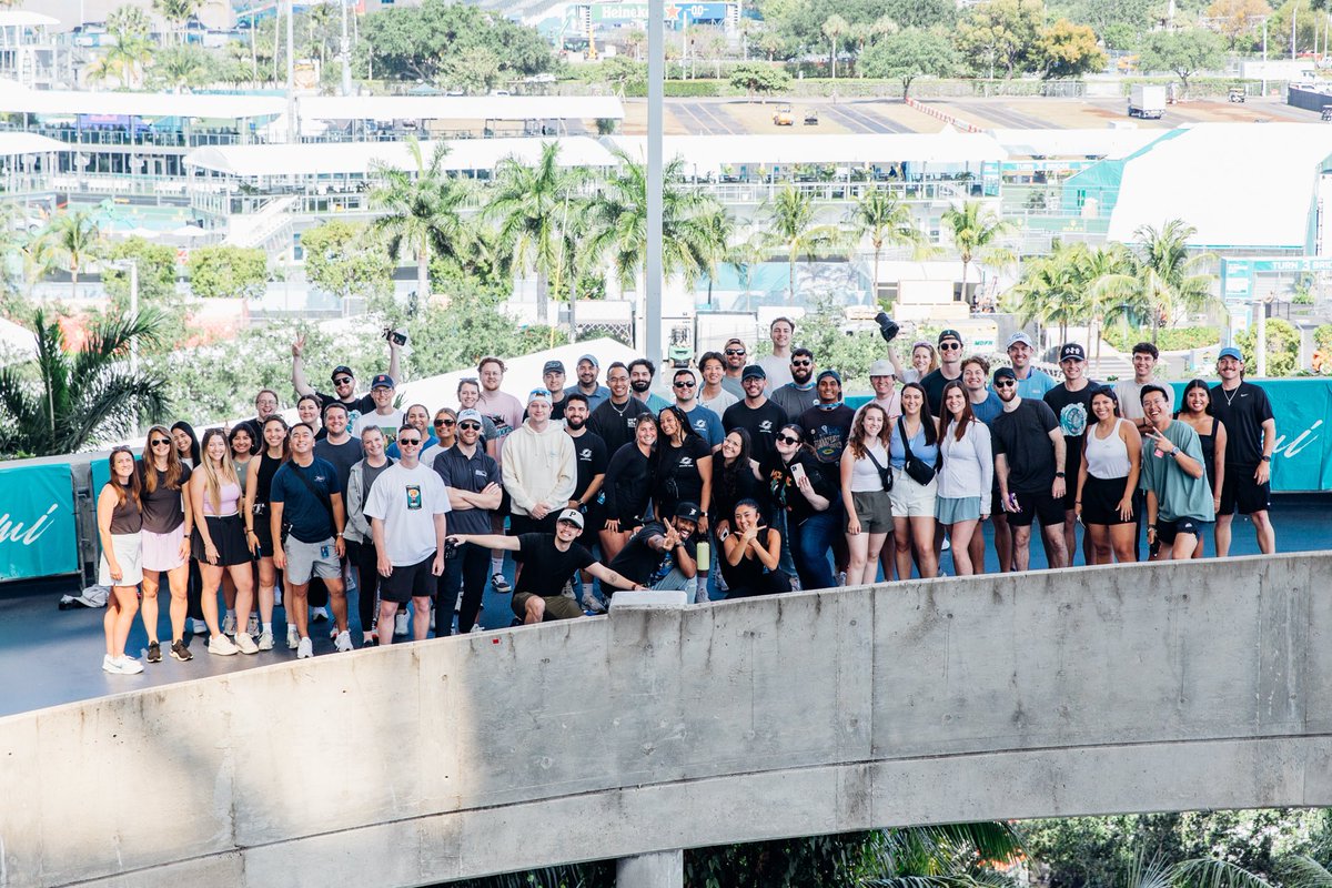 The 2024 @f1miami Content Team📸🎥💻...fun race week ahead in Miami with a ton of talented creatives