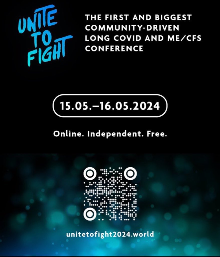 @zalaly @TheEconomist #LongCOVID has a huge impact on the quality of life, labor force and the economy. Let’s address this together- fore more recognition, visibility, research and better care. 
#UniteToFight2024 free online conference organized by long haulers.
@U2Fight_World