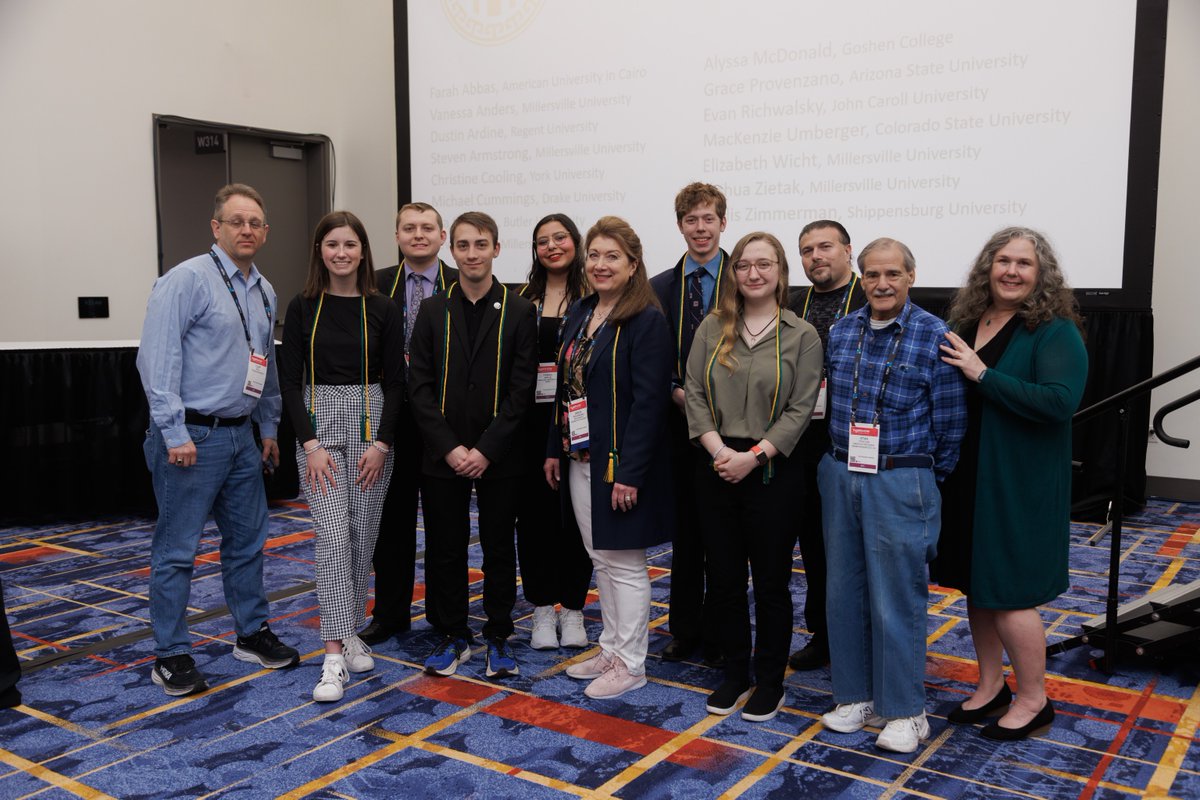 What a thrill to induct our very first 'BEA' AERho honor society class at #BEAvegas! And today marks our one-year anniversary of bringing AERho into our BEA family! Congratulations!