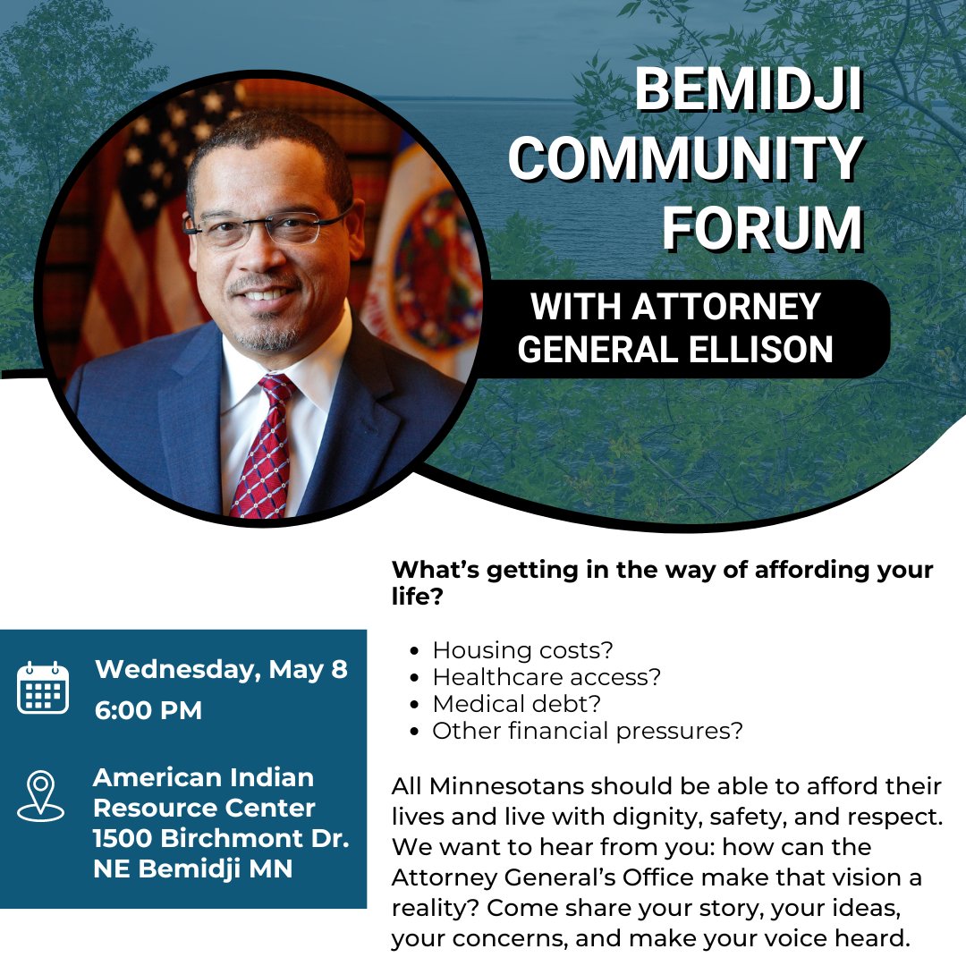 What do you need to afford your life and live with dignity, safety, and respect? I'm hosting a community forum on May 8th in Bemidji and I hope to hear your answers, your ideas, your stories. You can RSVP for the forum here: forms.office.com/g/SWhQ00CxCR I'll see you there Bemidji.