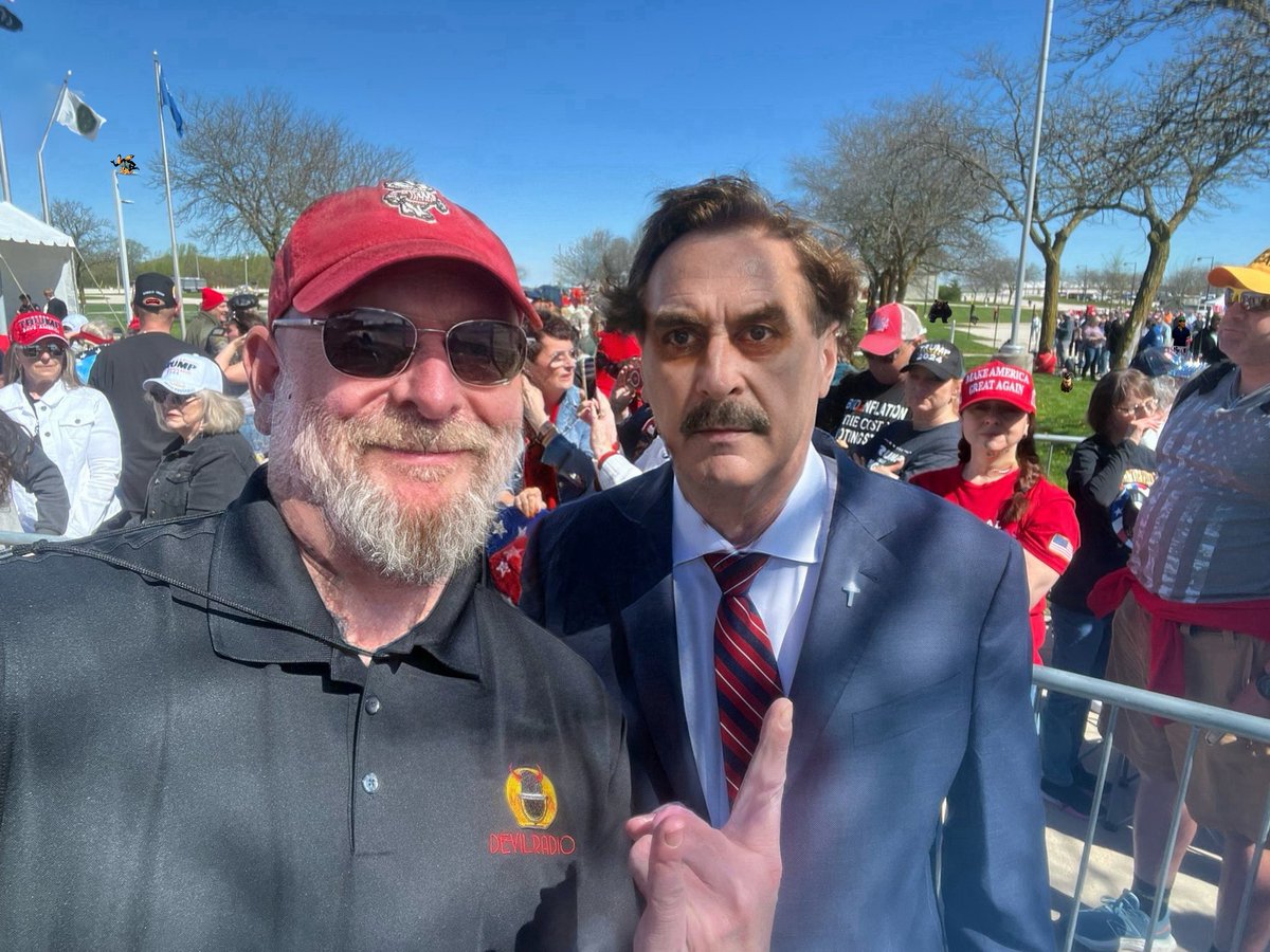 Meeting Mike Lindell at the Waukesha Trump Rally must've been what it was like to shake hands with the Apostle Paul before Christ took the stage at the sermon on the mound.