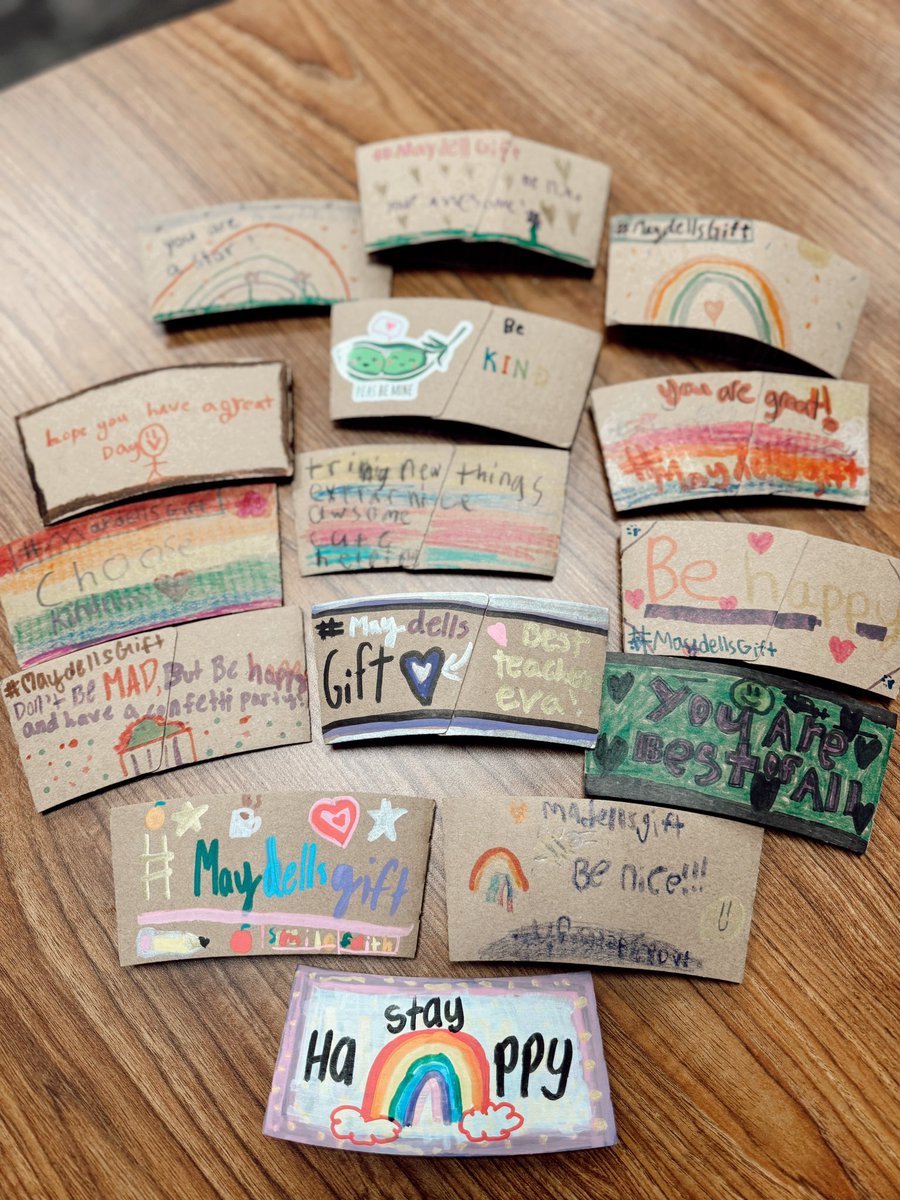 MrsBui_MJE's tweet photo. My kids absolutely loved decorating these coffee sleeves for Humble Grounds Coffee 🌈✨💜 #MayDellsGift @MJEjags #mjejags @katyisd https://t.co/zOzegD7OKx