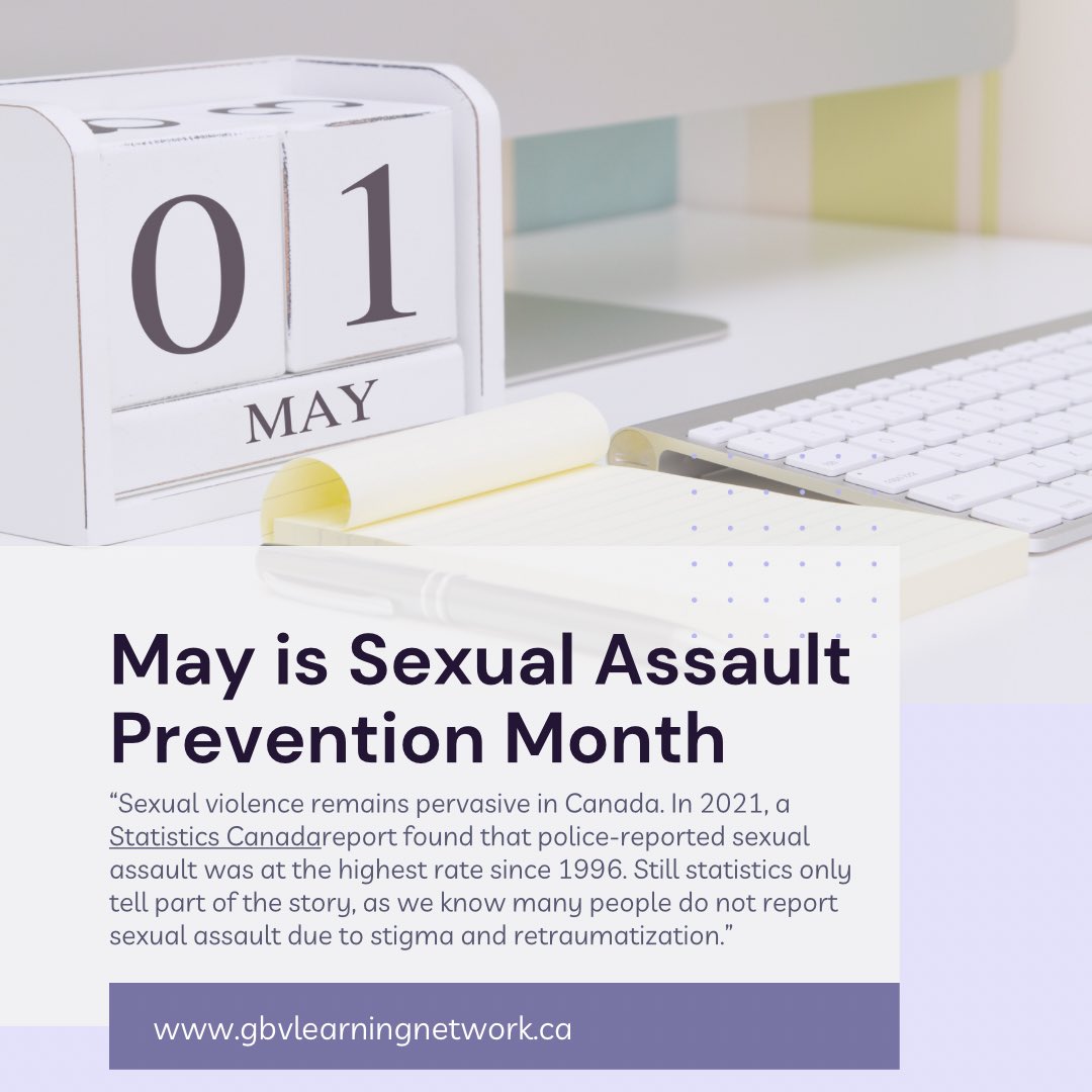 May is Sexual Assault Prevention Month in Canada. Follow CHADWICHOMES Instagram, Facebook and twitter to stay up to date with weekly posts surrounding this topic