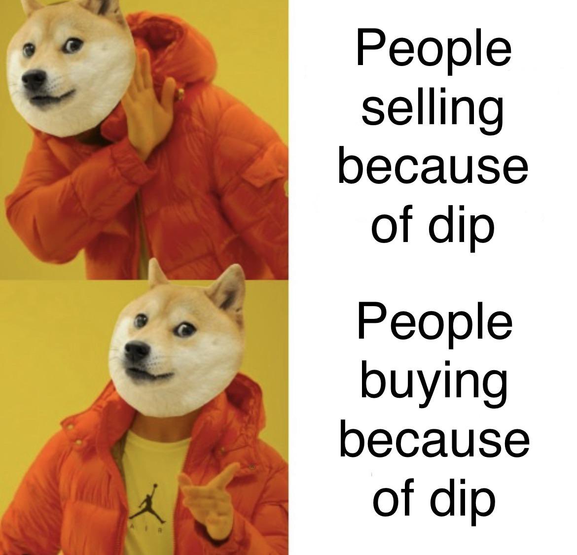 2 ways people Deal with a Dogecoin Dip 🐕 Which one were you today? 💎🙌💎 Today I’m a buyer, & I’m making it fun 🎉 Every like, comment, & repost = more $DOGE Thank You To Everyone Who Joined The Party Every Single #Doge Counts, and it adds up!